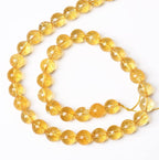 10mm 36Pcs Natural Citrine Beads for Jewelry Making Gemstone Round Loose Beads DIY Bracelet Necklace