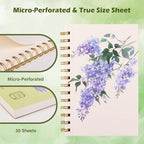 5x7.5 Inch Spiral Watercolor Paper Pad - 30 Sheets 140lb/300g Acid-Free Artist Paper | Tear-Line Perforated Pages for Framing & Mixed Media |Watercolor, Art Journaling (Adults, Students, Travel)
