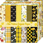 Origami Paper Kit Dobule Sided 100 Sheets 100 Colors 6 Inch Japanese Chiyo Square Easy Fold Arts Crafts DIY Handwork Origami Papers Beginner Animal Fur Bee