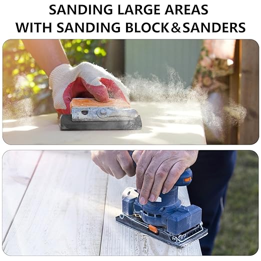 220 Grit Sandpaper, 9 x 11 Inch Wet Dry Sand Paper Hand Abrasive Sanding Sheets for Wood Metal Automotive Sanding and Polishing - 10 Sheets