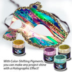 BALTIC DAY - Mica Powder, 100 Colors - 10 Chameleon Mica Powder for Epoxy Resin 10g/Bottle - Resin Colorant for Lip Gloss, Soap Making, Candle, Nail, Bath Bomb, Paint, Car Freshies