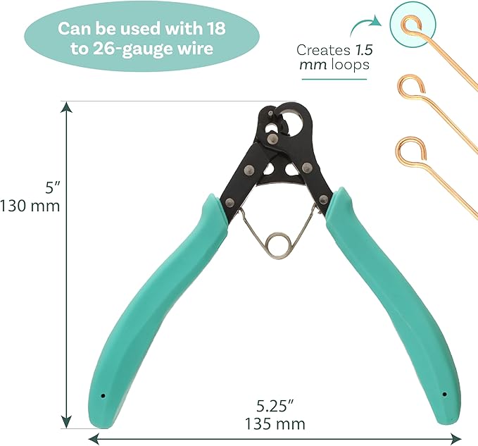 The Beadsmith Vintaj One Step Looper – Create and Trim Consistent 1.5 mm Loops for Jewelry, Use With 18-26g Craft Wire