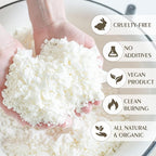 Soy Wax Flakes, Waxcanpy Natural Candle Wax, Organic Soy Wax for Candle Making from Farm, No Additives, Harmless and Pure (0.5lb)