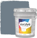 EVOLVE Paint & Primer: Environment-friendly, Low Sheen with One-coat Coverage for Interior & Exterior surfaces (Slate Blue, 5-Gallon)