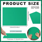 Yeaqee 8 Pcs Linoleum Block Rubber Carving Block Soft Linocut Blocks Large Linoleum Sheet Unmounted Lino Plates for Engraving Art Project Printmaking Artist Studio Supplies (9 x 12 Inch,Green)