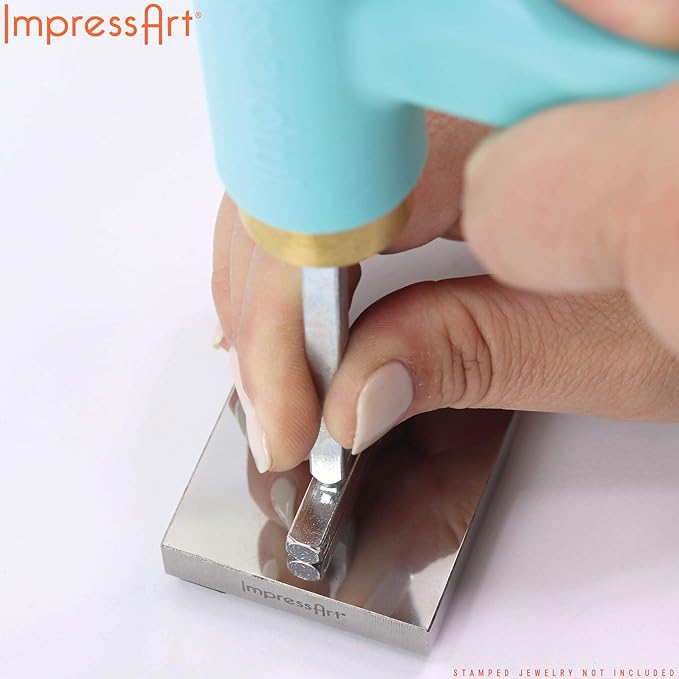 ImpressArt - Premium Metal Stamping Rectangle Blanks for Metal Stamping and Jewelry Making (24 Pack) (1 1/2" x 1/4" 3D Rectangle, Aluminum)