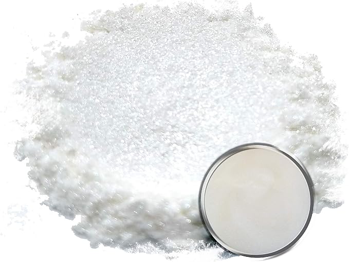 Eye Candy Pigments Premium White Mica Powder - Haku-Gan White (50gr) - for Epoxy, Resin, Soap, Paint, Woodworking, Acrylic Pouring, Bath Bombs, Fishing Lures - DIY Arts and Crafts Additive