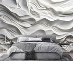 AFZEVEB-3D Stereo Relief Lines Living Room Background Wallpaper Mural 159"x107"(Not Peel and Stick)