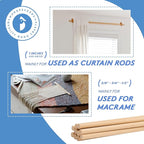 Dowel Rods Wood Sticks Wooden Dowel Rods - 1/2 x 60 Inch Unfinished Hardwood Sticks - for Crafts and DIYers - 2 Pieces by Woodpeckers