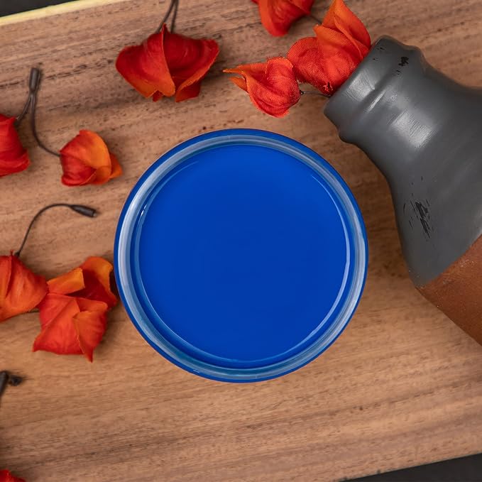 Dixie Belle Paint Company Chalk Finish Furniture Paint - Cobalt Blue (8oz) - Matte Vibrant Blue Chic Chalk Mineral DIY Furniture Paint