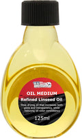 U.S. Art Supply Refined Linseed Oil, 125ml / 4.2 Fluid Ounce Container