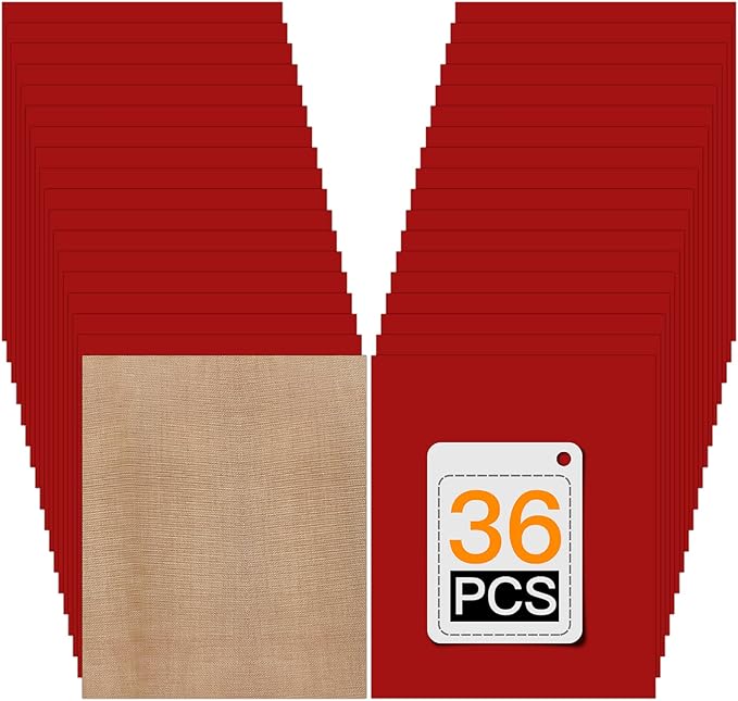 HTVRONT Red Heat Transfer Vinyl Bundle: 36 Pack 12" x 10" Iron on Vinyl Compatible with Cricut Cutting Machine, Silhouette Cameo or Heat Press Machine