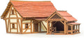 Cruck House and Cow shed - Medieval Wooden House Building Kit - DIY Building Puzzle Kit-Architecture & Engineering Assembly Set,Great Gift for People who Like Creative Play or RPG - Realistic