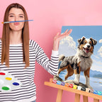 Zhanmai 12 Pack Pre Drawn Canvas for Painting Sip and Paint Kit 8" x 10" Paint Party Set Canvas Painting Pre Printed Canvases for Party Favor DIY Virtual Adult's Date Night(Animals)