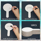 18Pcs Dry Erase Answer Paddles with Markers Thickened Handheld Double Sided Paddles Mini White Boards Small Dry Erase Signs Auction Paddles for Students Classroom Bidding Voting Games