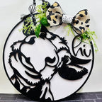 9 Pcs Welcome Stencils for Painting on Wood Reusable Round Home Sweet Home Stencil Large Hello Fall Templates for Door Hanger Canvas DIY Crafts (9 Welcome)