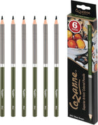 Creative Mark Cezanne Premium Colored Pencils Olive Green 6 Pack - Highly-Pigmented Drawing Pencils - Coloring Pencils for Drawing, Blending, Coloring, and More