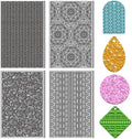 4PCS Polymer Clay Texture Sheets Set for Using with Clay Cutters, Boho Clay Texture Mats, Pottery Jewelry Making Kit DIY Creative Crafts Tools