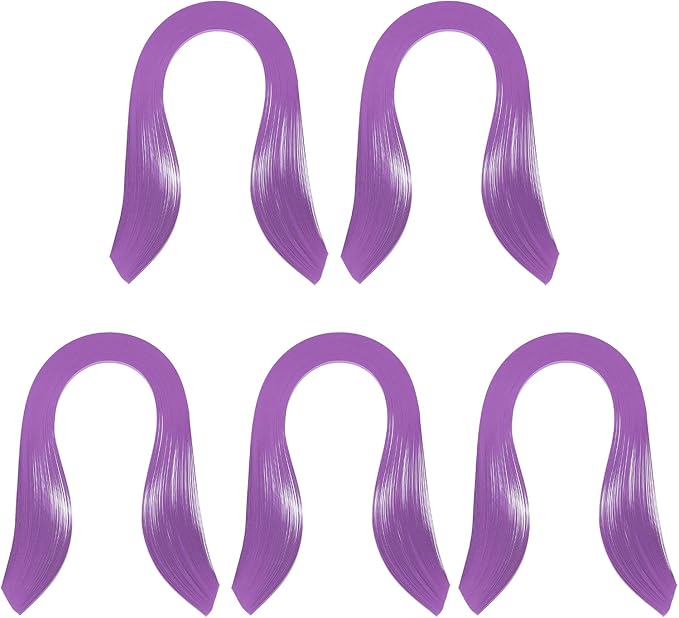 PATIKIL Quilling Strips Paper 600pcs 5mm 39cm Origami Paper Quilling Kits for Art DIY Hand Craft Christmas, Violet Purple