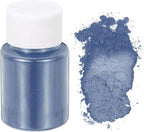 uxcell 10g/0.35oz Cosmetic Grade Mica Powder, 600 Mesh Mica Powder Natural Resin Epoxy Pigment Powders for Casting Resin, Candle Dye, DIY Nail Polish and Lip Gloss, Light Blue
