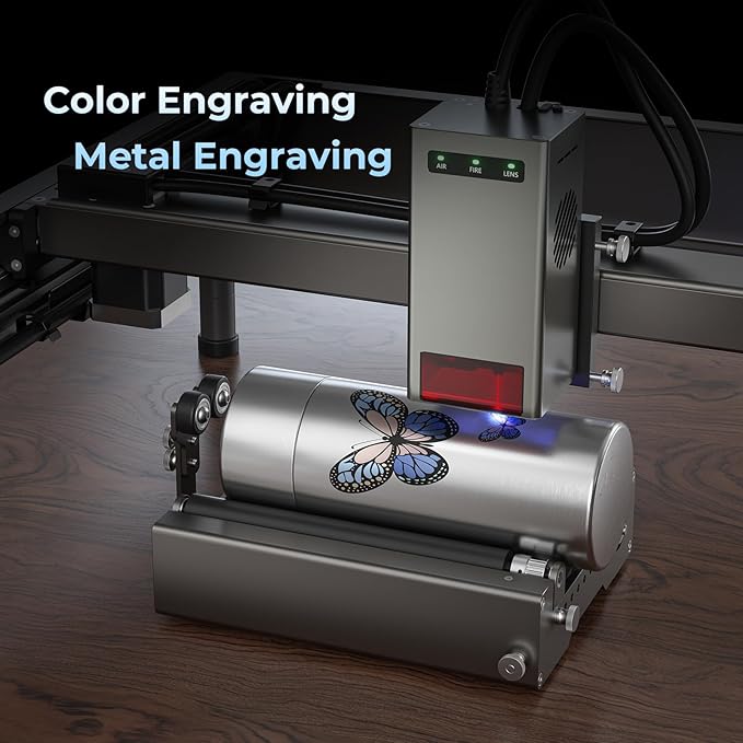 Creality Laser Engraver 22W Output, 120W High Power Laser Engraving Machine, CNC Laser Cutter and Engraver Machine for Metal and Wood, Paper, Acrylic, Glass, Leather etc, 17" x 16"
