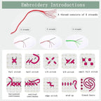 Disxvivy Cross Stitch Stamped Full Embroidery Kits DIY 11CT Cotton Thread Printed DIY Needlepoint Kits Craft Needlework Set Cross-Stitch Stamped Sets-White Tree Book 18x18 inch