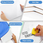 Dry Erase Lapboards, HERKKA 25 Pack Double Sided Small Dry Erase Whiteboards 9 x 12.5 Inch with 25 Erasers, Small Dry Erase Boards for Classroom Teacher Supplies, Personal White Boards for Students