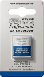 Winsor & Newton Professional Water Colour Paint, Half Pan, Antwerp Blue