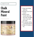 Dixie Belle Paint Company Chalk Finish Furniture Paint - Tea Rose (16oz) - Matte Muted Mauve Chic Chalk Mineral DIY Furniture Paint