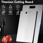 Titanium Cutting Board - 1 pack Titanium Cutting Boards for Kitchen,Double Sided Titanium Cutting Mat（9.25 * 12.99in）