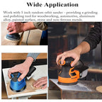 5-Inch 8-Hole Hook and Loop Sanding Discs 800-Grit Random Orbit Sandpaper, 50-Pack