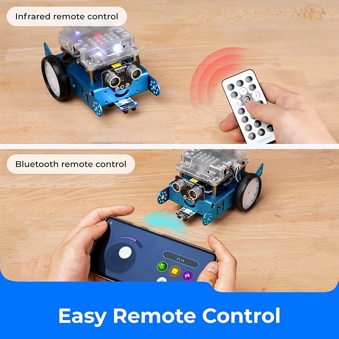 Makeblock mBot Robot Kit, Robotics for Kids Ages 8-12 Learn to Code with Scratch & Arduino, STEM Toys Science Kits for Kids Age 8-12 Boys and Girls Age 8+
