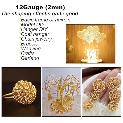 12 Gauge(2mm) Aluminum Wire 35 Yards Anodized Metal Wire for Bonsai Armature Crafting Sculpting Jewelry Craft Making Beading Floral (Light Purple, 12 Gauge)