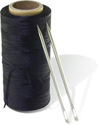 4“ Upholstery Large Eye Long Needle Apply to Home or Work Hand Sewing Tapestry Embroidery (4 inchX2 + Leather)