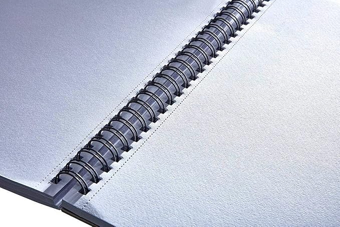 KINGART Mixed Media Sketchbooks, 11 x 14 Inches, 60-Sheet, 98lb/160gsm Acid-Free Paper, Micro-Perforated, Spiral-Bound, Wet and Dry Media