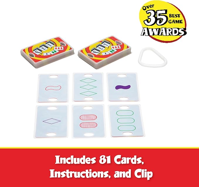 PlayMonster Set Card Games for Kids - Matching Game, Pool, Summer Toys, Pool, Travel Games, Memory, Learning Game, Multi-Player, Ages 6+