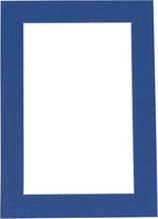 Pack of 25 Acid Free 8.5x11 Mats Bevel Cut for 7x9 Photos - Bottle Blue Precut Matboards For Pictures, Photos, Framing - 4-ply Thickness