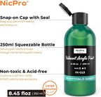 Nicpro Iridescent Green Acrylic Paint, 8.45oz / 250ml Large Bottle Green Metallic Acrylic Paint, Color Shifting & Non-Toxic Art Painting Supplies For Craft Canvas Fabric Rock Wood Ceramic Metal