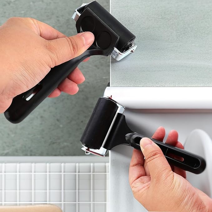 Yesland 4 Pcs Brayer Roller, Black Rubber Roller for Printmaking Wallpapers Stamping Gluing Application - 3-7/8 & 2-3/8 Inches