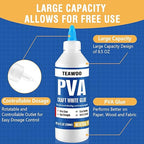 Book Repair & Binding Glue Kit – 8.5 Oz + 2×1.35 Oz Acid-Free PVA Adhesive – Neutral pH, Dries Clear & Flexible for Books, Crafts, Collages & Paper Art, Used for Bookbinding and Book Repair