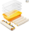 Voomey 18" Paint Roller kit，9 Piece 18 inch Paint Roller，18 Paint Roller Tray with Liner,Microfiber Paint Roller,Paint kit for House Painting