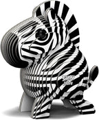Eugy Zebra 3D Puzzle, 26 Piece Eco-Friendly Educational Toy Puzzles for Boys, Girls & Kids Ages 6+