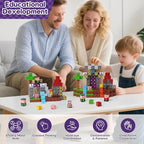 Magnetic Blocks, Magnetic Building Blocks 100pcs, Magnetic Blocks for Kids Ages 4-8, Magnetic Cubes STEM Sensory Toys for Ages 3+ Toddlers Boys & Girls–Christmas Birthday Party Kids Gifts