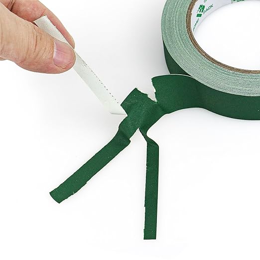 BOMEI PACK Dark Green Gaffer Tape, Matte Non-Reflective, 1inch x 20yds No Residue Hand Tear Self-Adhesive Tape for Labeling, Cable, Stage, Photo Studio, Painters and Duct Repair, 1 Pack