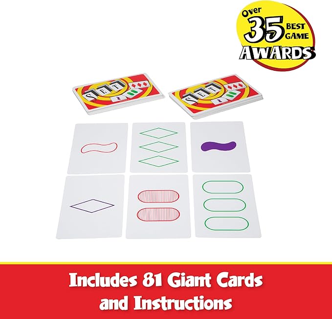 Set Giant Card Games for Kids - Jumbo Playing Cards
