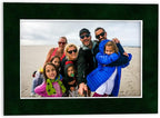 8x10 Mat Bevel Cut for 5x8 Photos - Acid Free Green Suede Precut Matboard - For Pictures, Photos, Framing - 4-ply Thickness