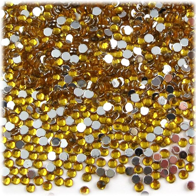 The Crafts Outlet 1,440pc Rhinestones Round 3mm (10ss) Flatback Devil Red Wine