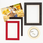 6x8 Mat for 8x10 Frame - Precut Mat Board Acid-Free Show Kit with Backing Board, and Clear Bags Deep Red 6x8 Photo Matte Made to Fit a 8x10 Picture Frame Matboard for Framing, Pack of 25 Mats