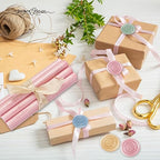 Glue Gun Wax Seal Sticks, 8 Pcs Gold Sealing Wax Sticks for Wedding Invitation Envelopes, Antique Stamp Seals, Letter Sealer, Scrapbook Supplies, Christmas Cards, Gifts Wrapping