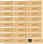 Hungdao 80 Pack Mini Dominos Set for Adults Bulk Double 6 Dominoes Wooden Miniature Classic Board Games Party Favor Travel Family Games Educational Toys with Wood Case Operation Christmas Item Gifts